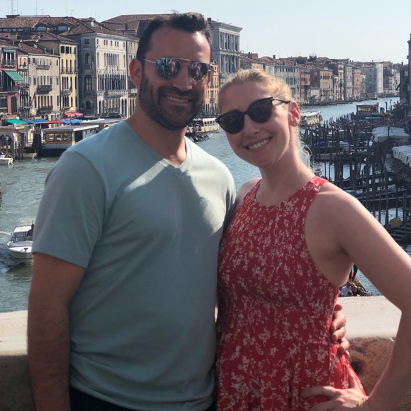 MELLO DAY Orange Smocked Floral Midi Dress - Picture 4 of 4